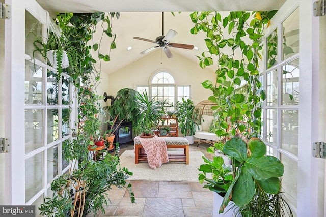 view of sunroom