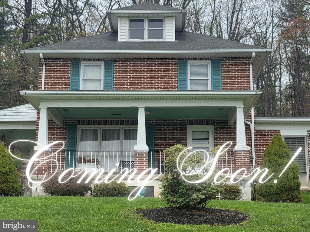 15732 Kelbaugh Rd, Thurmont, MD 21788 - view of front of home featuring brick siding and covered porch