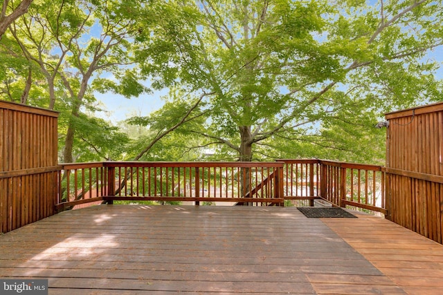 view of wooden terrace