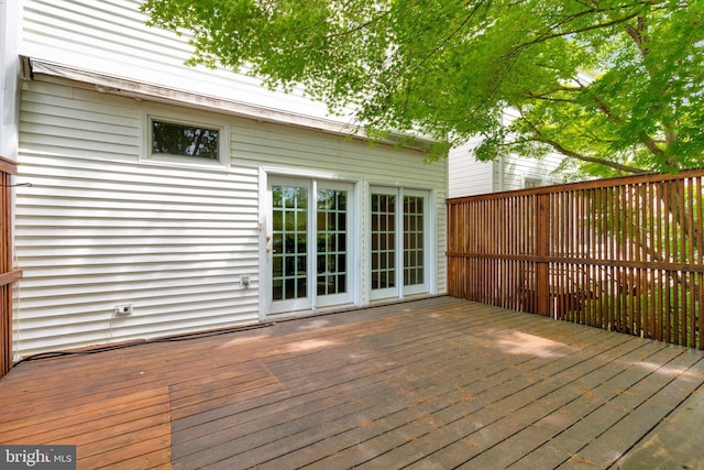 view of deck