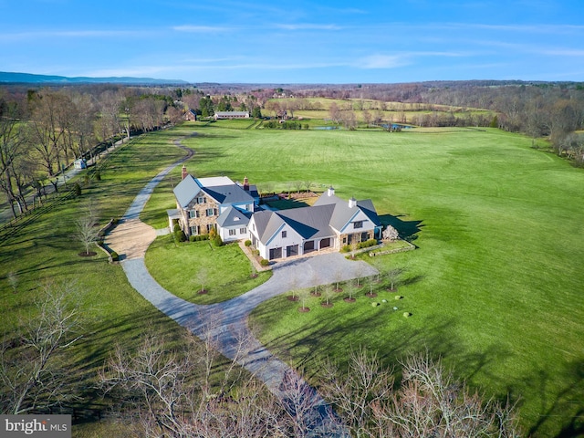 aerial view of property and surrounding area