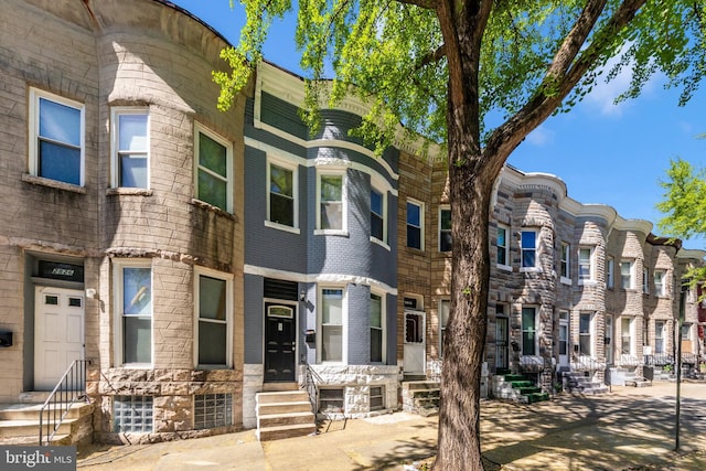 2828 Woodbrook Ave, Baltimore, MD 21217 - view of property with a residential view, entry steps, and stone siding