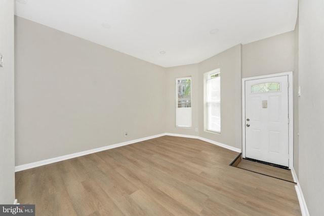 2828 Woodbrook Ave, Baltimore, MD 21217 - entrance foyer featuring baseboards and light wood-style floors