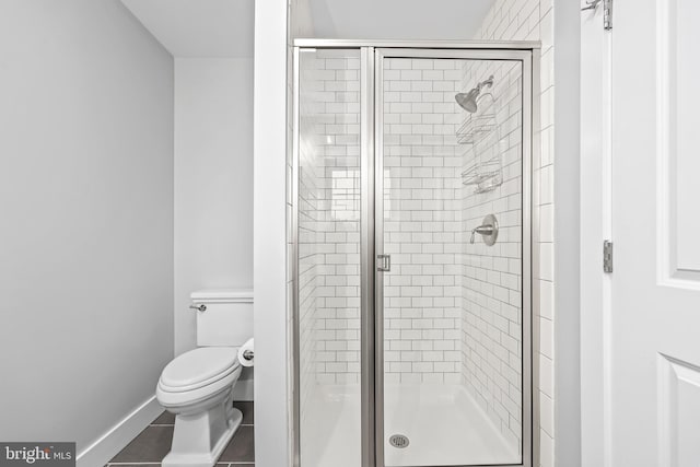 59 N Ridgemont Way, Shepherdstown, WV 25443 - full bathroom with a shower stall, toilet, and baseboards