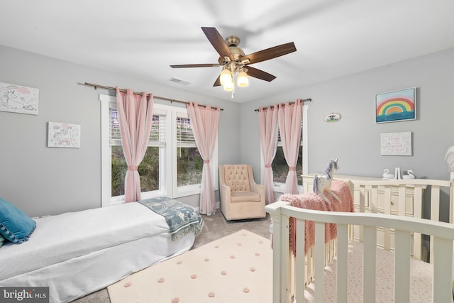 59 N Ridgemont Way, Shepherdstown, WV 25443 - bedroom featuring carpet and ceiling fan