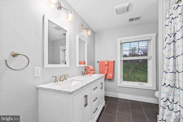 59 N Ridgemont Way, Shepherdstown, WV 25443 - full bathroom featuring tile patterned flooring, vanity, baseboards, and toilet