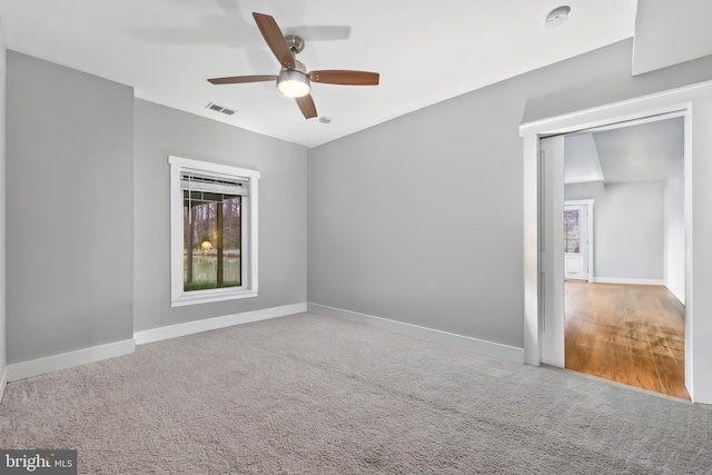 59 N Ridgemont Way, Shepherdstown, WV 25443 - carpeted empty room with a smoke detector, ceiling fan, and baseboards