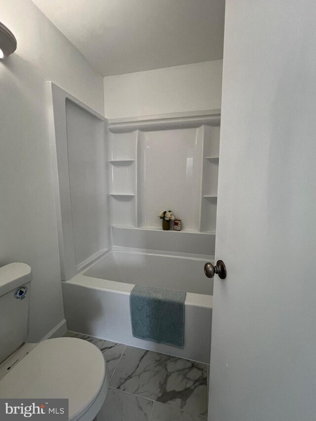 2357 Nutmeg Ter, Baltimore, MD 21209 - full bathroom featuring marble finish floor, shower / tub combination, and toilet