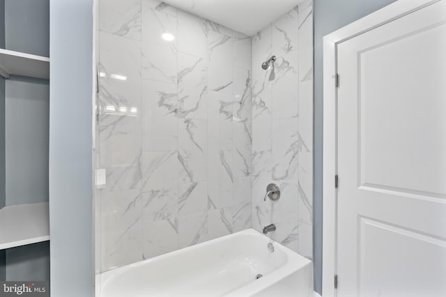 full bathroom featuring bathing tub / shower combination