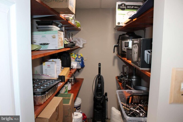 view of storage area