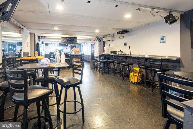 2124-2126 E Lehigh Ave, Philadelphia, PA 19125 - dining space featuring a wall unit AC and recessed lighting
