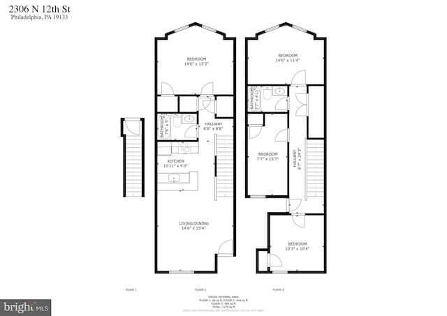 2306 N 12th St, Philadelphia, PA 19133 - plan