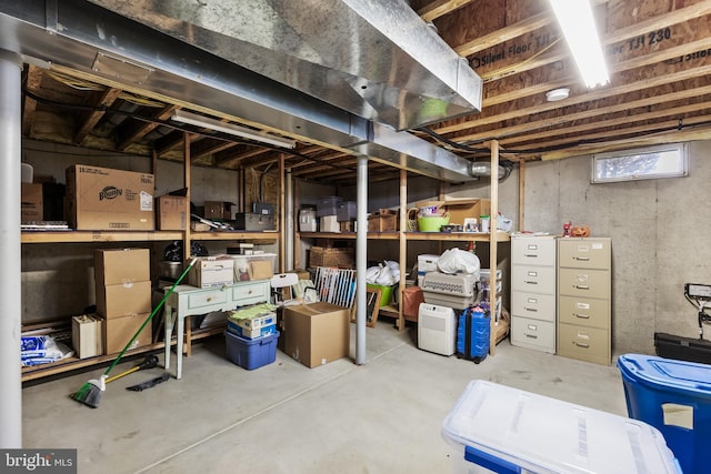 view of storage room