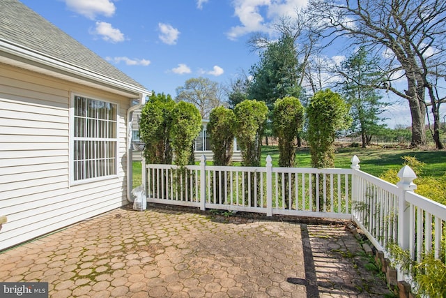 view of yard featuring a patio area