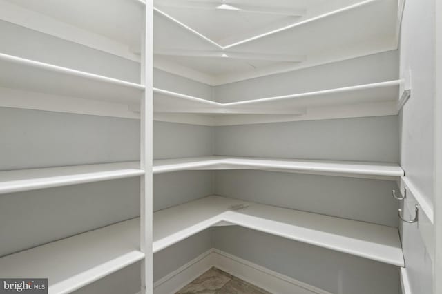 view of storage area
