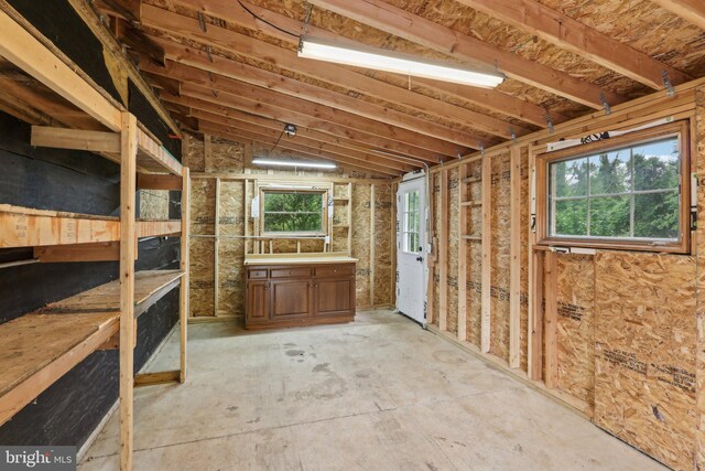view of storage room