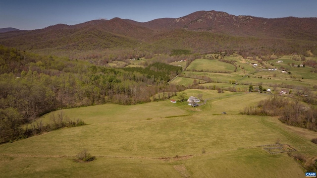 3716 Etlan Rd, Etlan, VA 22719 - aerial view of property and surrounding area featuring a mountain backdrop