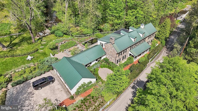 aerial view of property and surrounding area