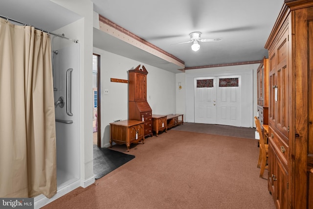 30 Stardust Dr, Newark, DE 19702 - foyer featuring carpet flooring and ceiling fan
