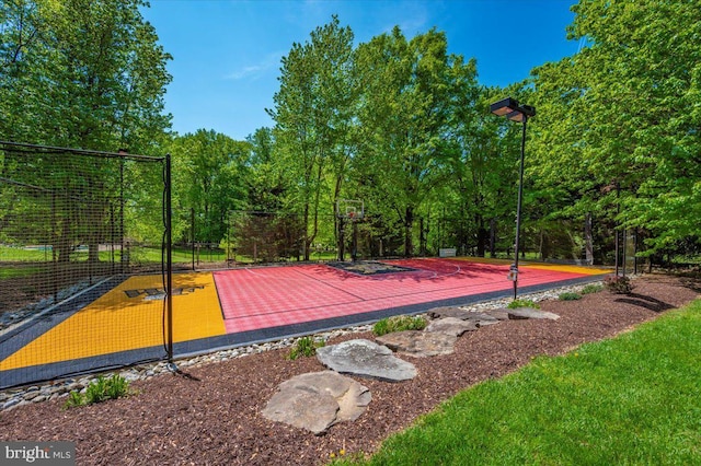 8412 Dasher Ct, Gaithersburg, MD 20882 - view of basketball court with community basketball court and fence