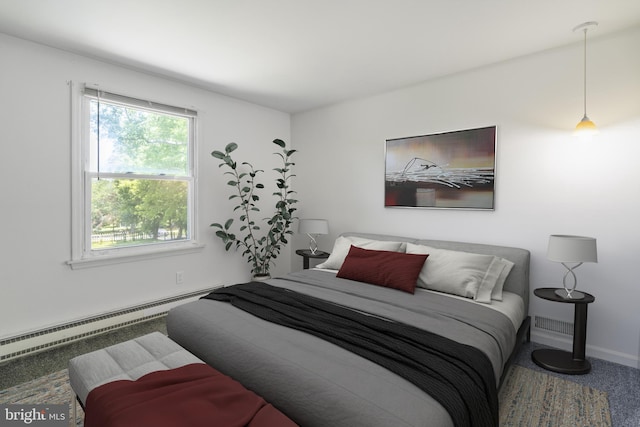 1722 Antler Ln, Finksburg, MD 21048 - carpeted bedroom featuring a baseboard radiator and baseboards
