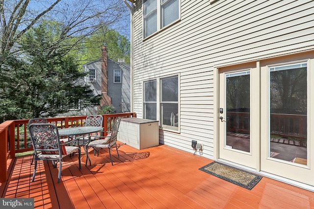 8519 Century Oak Ct, Fairfax Station, VA 22039 - deck featuring outdoor dining space