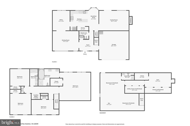 8519 Century Oak Ct, Fairfax Station, VA 22039 - floor plan