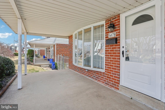 view of patio / terrace with covered porch