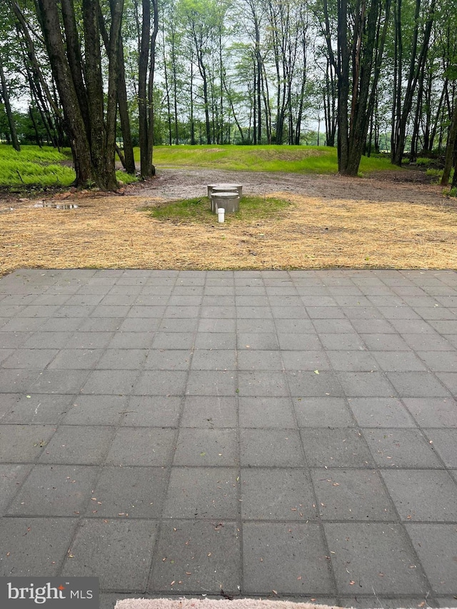 21 Piute Trl, Albrightsville, PA 18210 - view of patio featuring view of wooded area