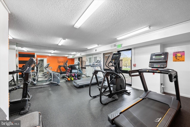200 N Pickett St N Unit 1513, Alexandria, VA 22304 - exercise room featuring visible vents and a textured ceiling