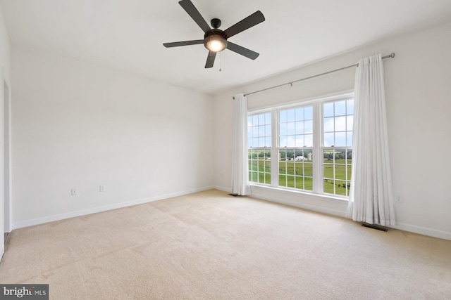 15920 Broadfording Rd, Hagerstown, MD 21740 - empty room with carpet floors, baseboards, and a ceiling fan