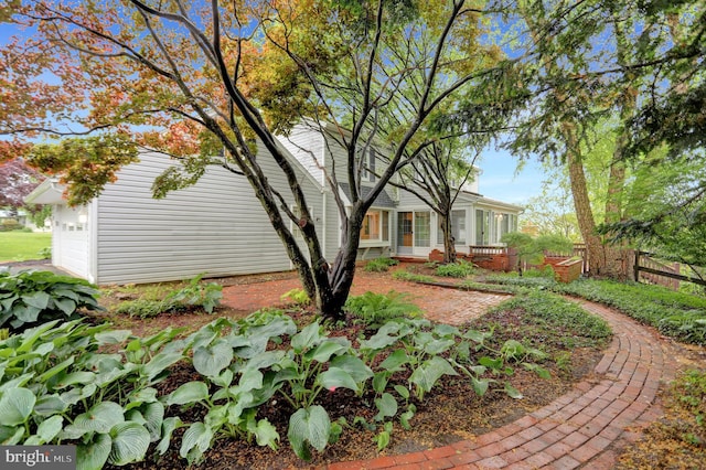 3228 Canterbury Ln, Fallston, MD 21047 - view of yard with a garage