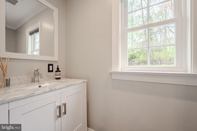 312 Center Hill Rd, Wilmington, DE 19807 - bathroom featuring vanity and visible vents