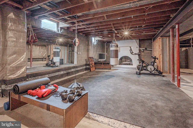 312 Center Hill Rd, Wilmington, DE 19807 - view of unfinished basement