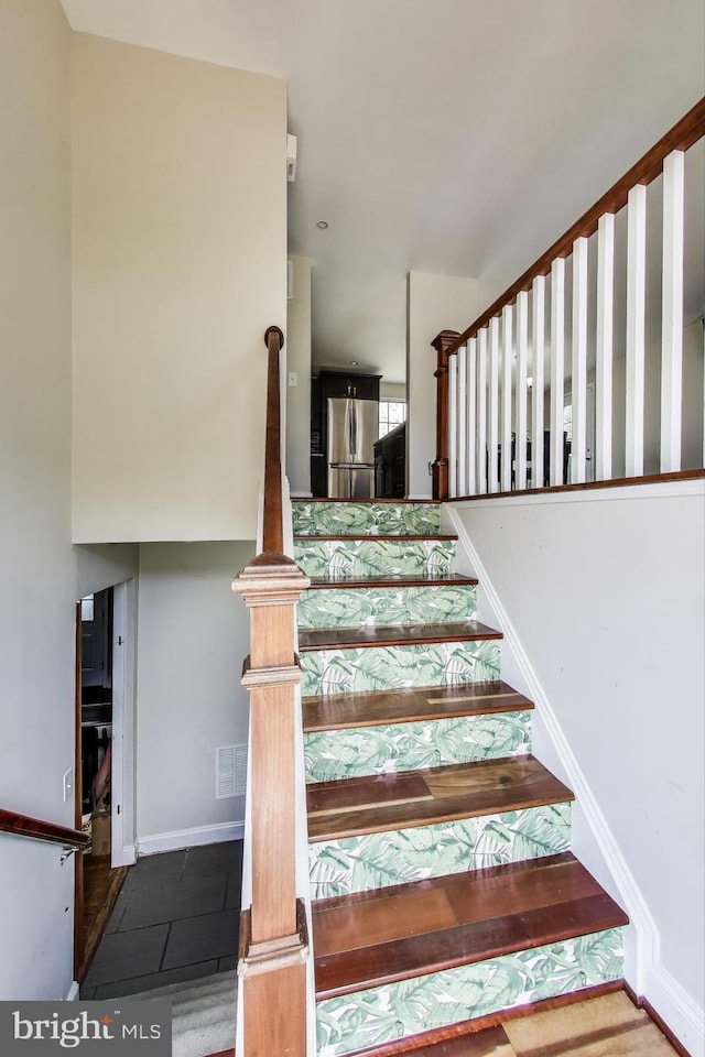 7910 E Nalley Rd, Hyattsville, MD 20785 - staircase featuring tile patterned floors