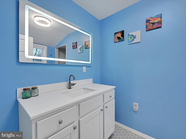341 Creston Rd, York, PA 17403 - bathroom with vanity and baseboards