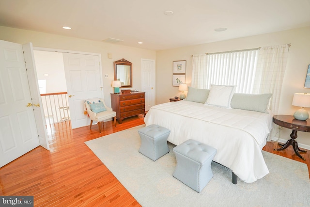 13470 Harrison Landing Rd, Princess Anne, MD 21853 - bedroom featuring recessed lighting and light wood-type flooring