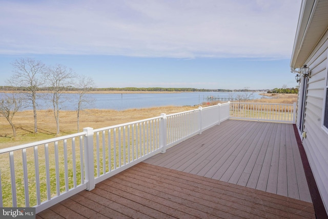 13470 Harrison Landing Rd, Princess Anne, MD 21853 - deck featuring a water view