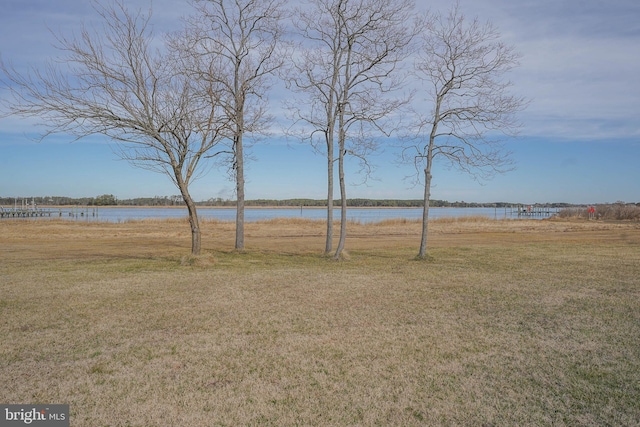 13470 Harrison Landing Rd, Princess Anne, MD 21853 - view of yard featuring a water view