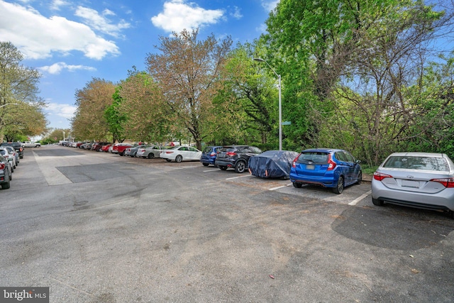 view of uncovered parking lot