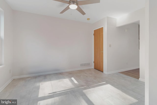 29 Pine Dr, Manchester, PA 17345 - empty room with ceiling fan, light tile patterned floors, and baseboards