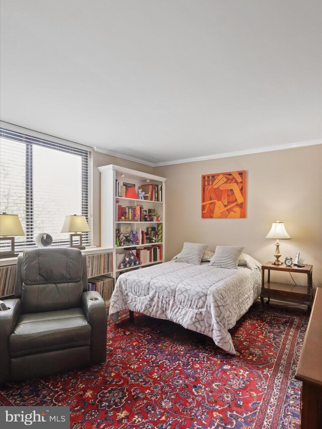 5505 Seminary Rd Unit 605N, Falls Church, VA 22041 - bedroom featuring crown molding