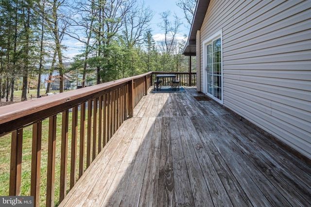 16 Jrs Dr, Mc Henry, MD 21541 - wooden deck with outdoor dining space