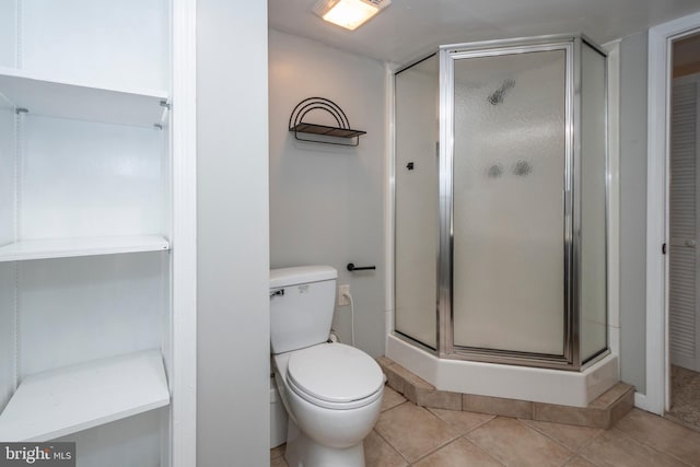 16 Jrs Dr, Mc Henry, MD 21541 - bathroom with toilet, a shower stall, and tile patterned flooring