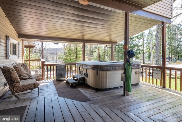 16 Jrs Dr, Mc Henry, MD 21541 - wooden deck featuring a hot tub
