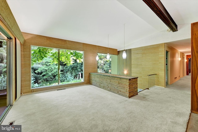 1408 Margarette Ave, Baltimore, MD 21286 - unfurnished living room featuring light carpet