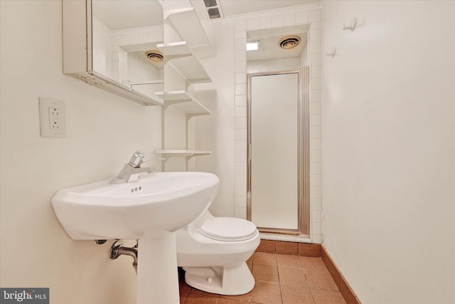 1408 Margarette Ave, Baltimore, MD 21286 - full bathroom featuring a stall shower and tile patterned flooring