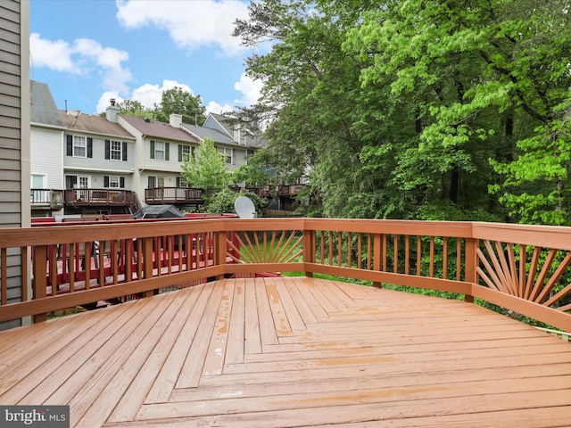 12617 Monarch Ct, Woodbridge, VA 22192 - wooden terrace with a residential view