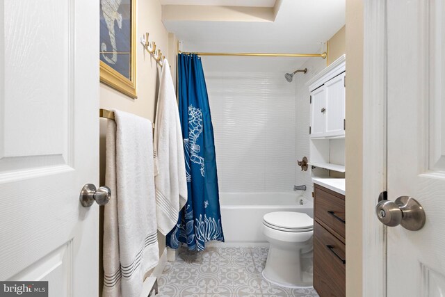 111 W 18th St Unit 2, Ship Bottom, NJ 08008 - full bathroom with toilet, tile patterned flooring, vanity, and shower / bath combo
