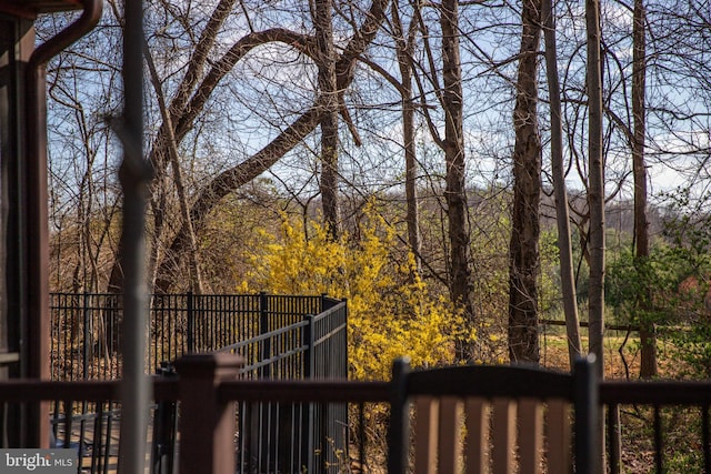 exterior space with fence